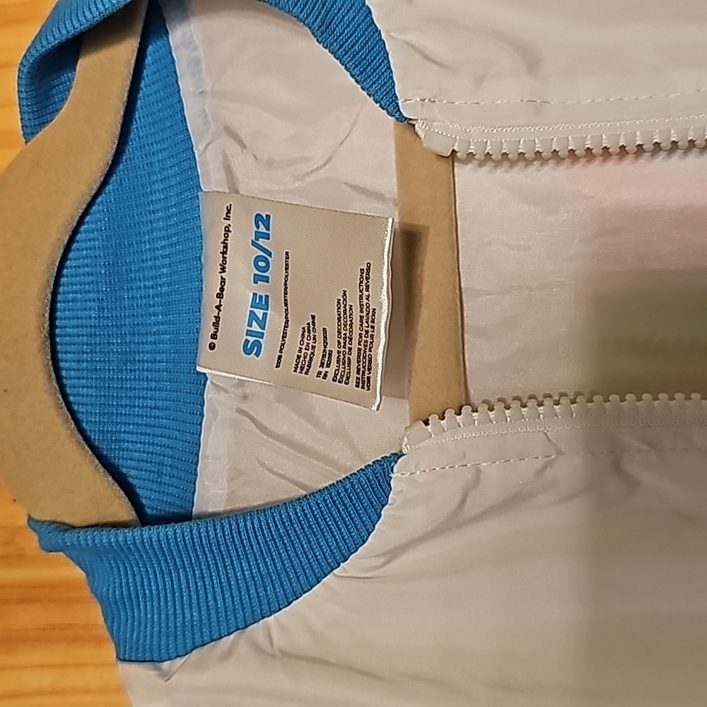 Good Vibes Only White Bomber Jacket Girls Size 10/12 - Picture 4 of 4